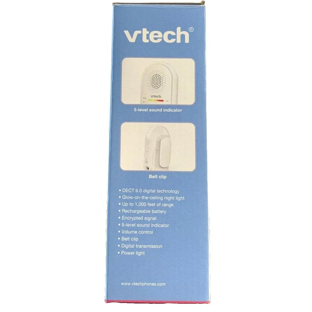 Vtech Digital Audio Monitor w/Glow-On-The-Ceiling Night Light Open Box